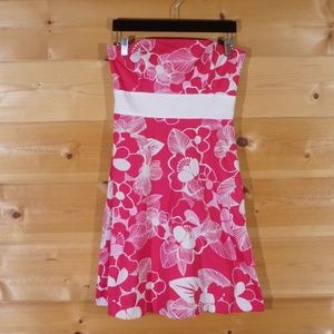 Alyn Paige Strapless Flower Dress